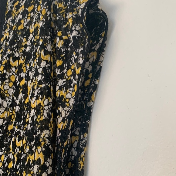 Diane von Furstenberg - Black/Yellow/White Women's Top - Silk and Mesh - Picture 4 of 8